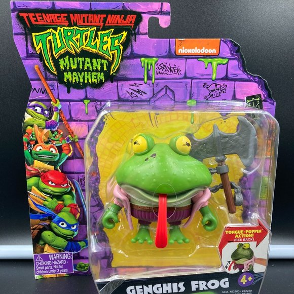 2023 Playmates Teenage Mutant Ninja Turtles Mutant Mayhem GENGHIS FROG Figure - Picture 1 of 2